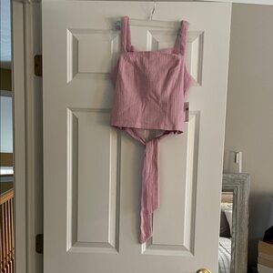 Anthropologie Pink Sleeveless Top